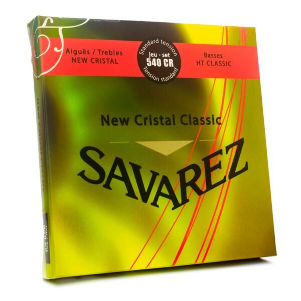 Cordas para violão Savarez New Cristal HT Classic 540CR tensão média