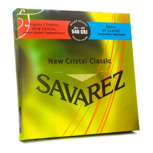 Cordas para violão Savarez New Cristal HT Classic 540CRJ tensão mista